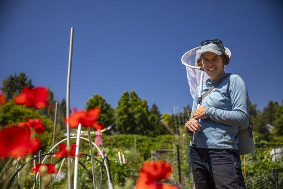 Lauren Buckley at the Picardo Farm P-Patch Community Garden in Seattle