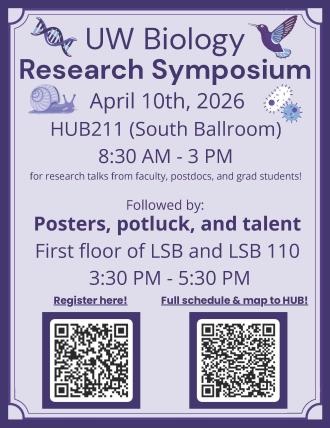 UW Biology Research Symposium Page 1/3