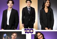 Headshots of the 5 Biology Husky 100 winners