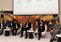Biology Associate Professor Briana Abrahms at the International Parliamentary Roundtable