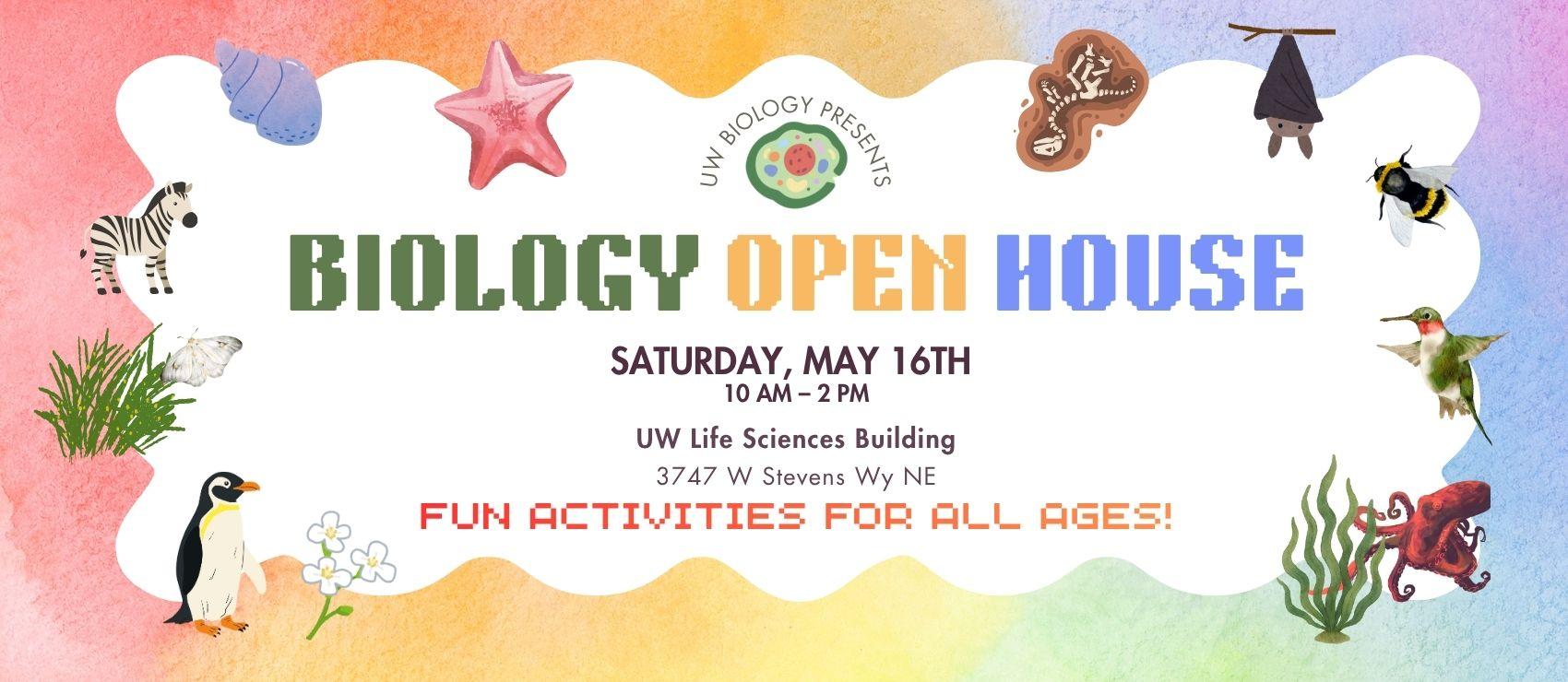 Flyer for Biology Open House