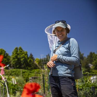 Lauren Buckley at the Picardo Farm P-Patch Community Garden in Seattle